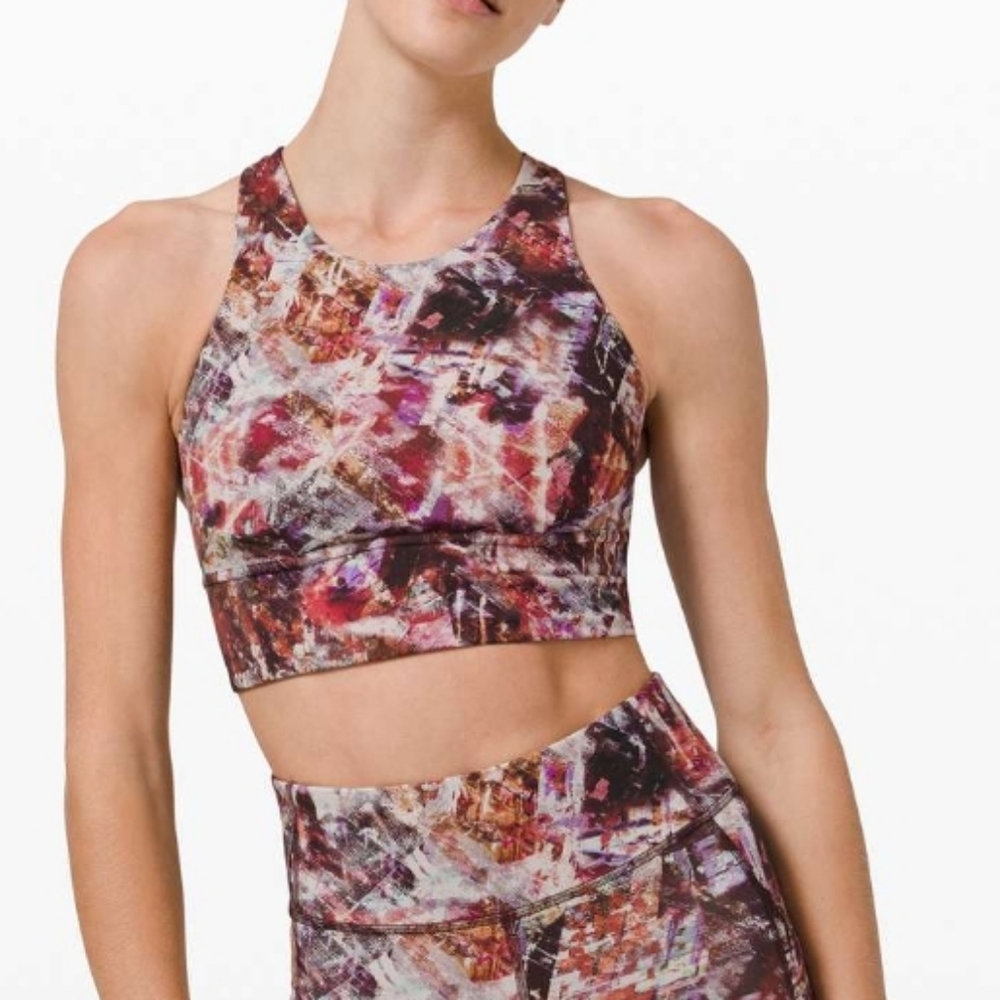 Lululemon Wunder Train Long Line Bra Medium Support Six